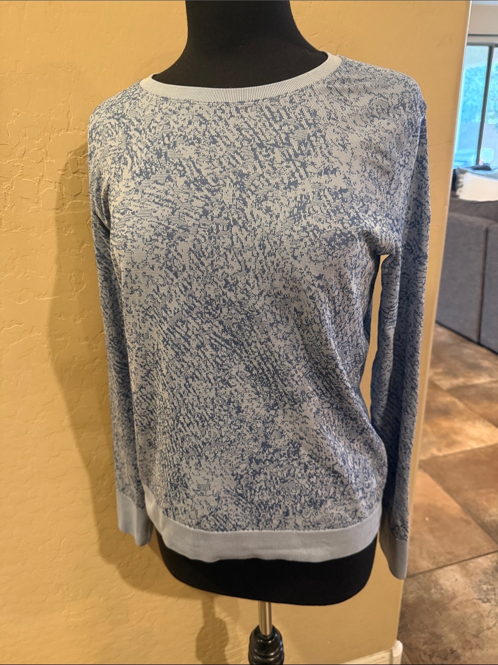 lululemon athletica Light Blue Long Sleeve Top